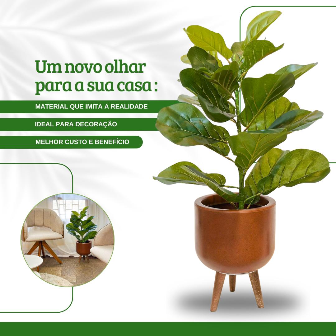Planta Artificial Ficus Lyrata 80cm
