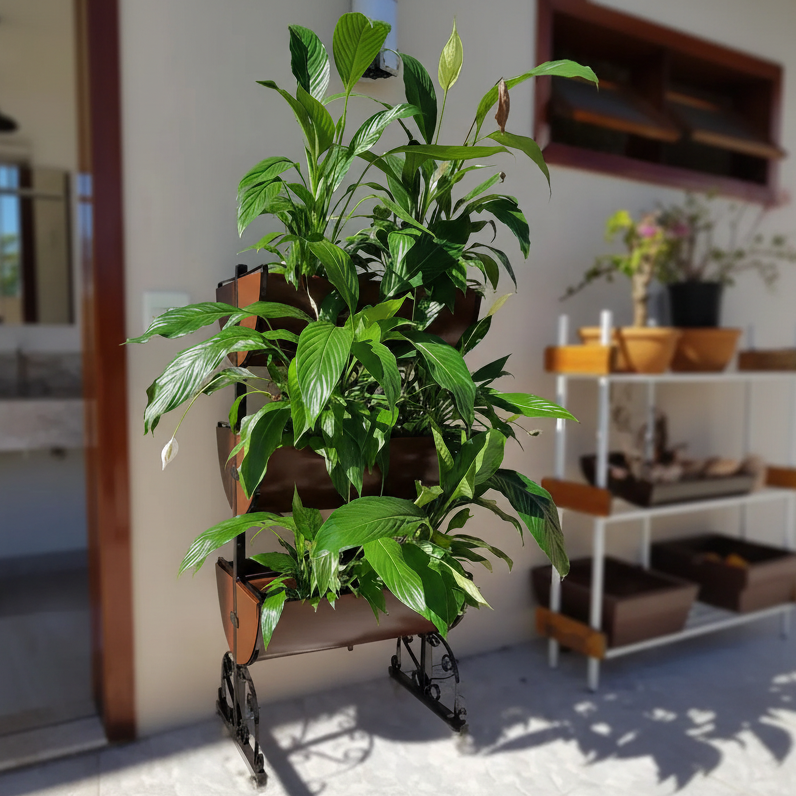 Horta Vertical com 6 Jardineiras