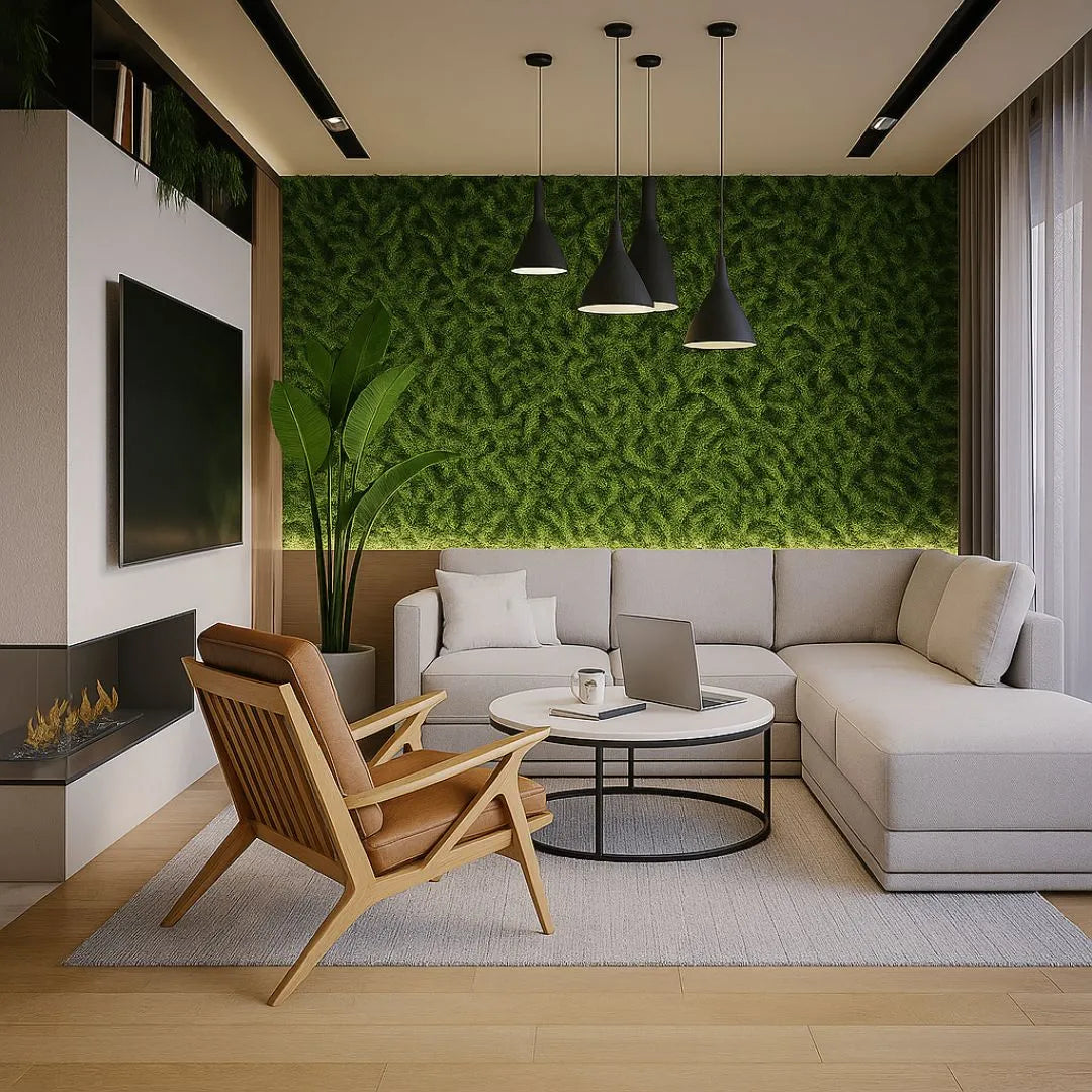 Kit Painel de Samambaia Artificial 60x40cm