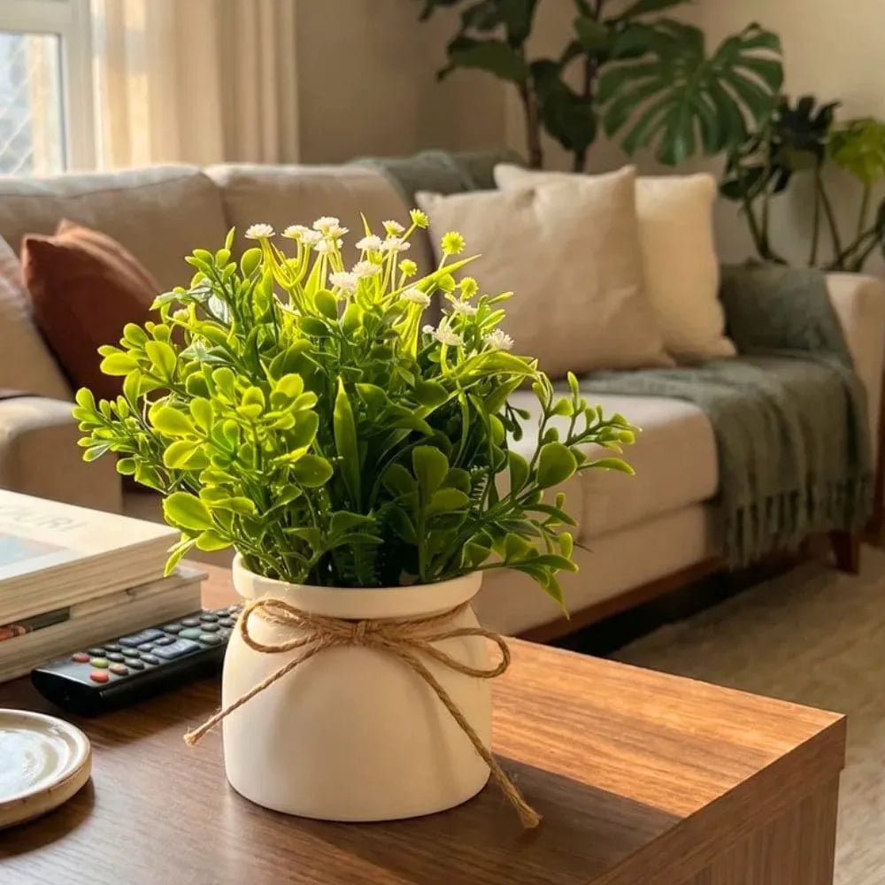 Vaso Decorativo com Flor Artificial