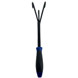 Ancinho de Mão 3 Dentes em Aço com Cabo Plástico Emborrachado 36cm