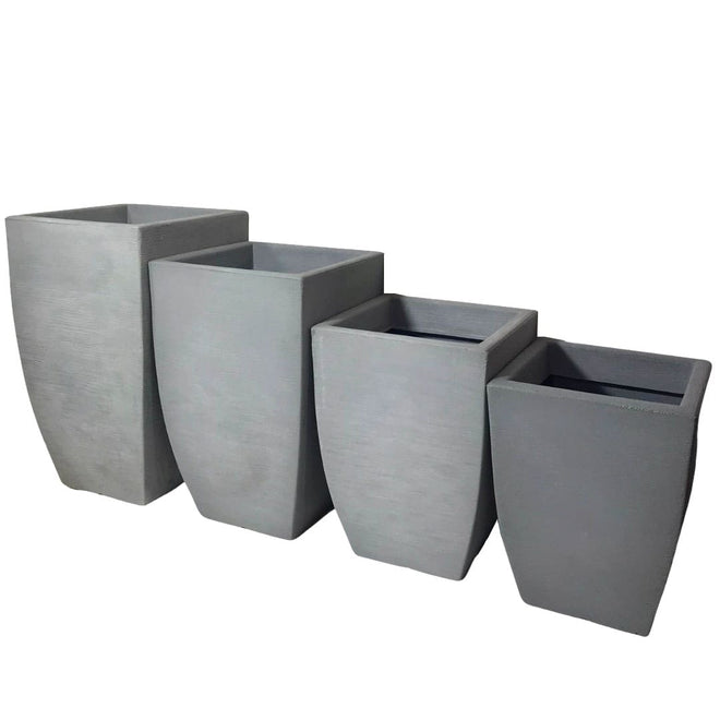 Kit 4 Vasos Quadrados Viena