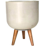 Vaso Doha Médio com Tripé de Madeira