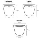 Vaso Cilindro Montreal em Polietileno