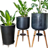 Kit Com 3 Vasos de Luxo Para Planta Decoração Apartamento