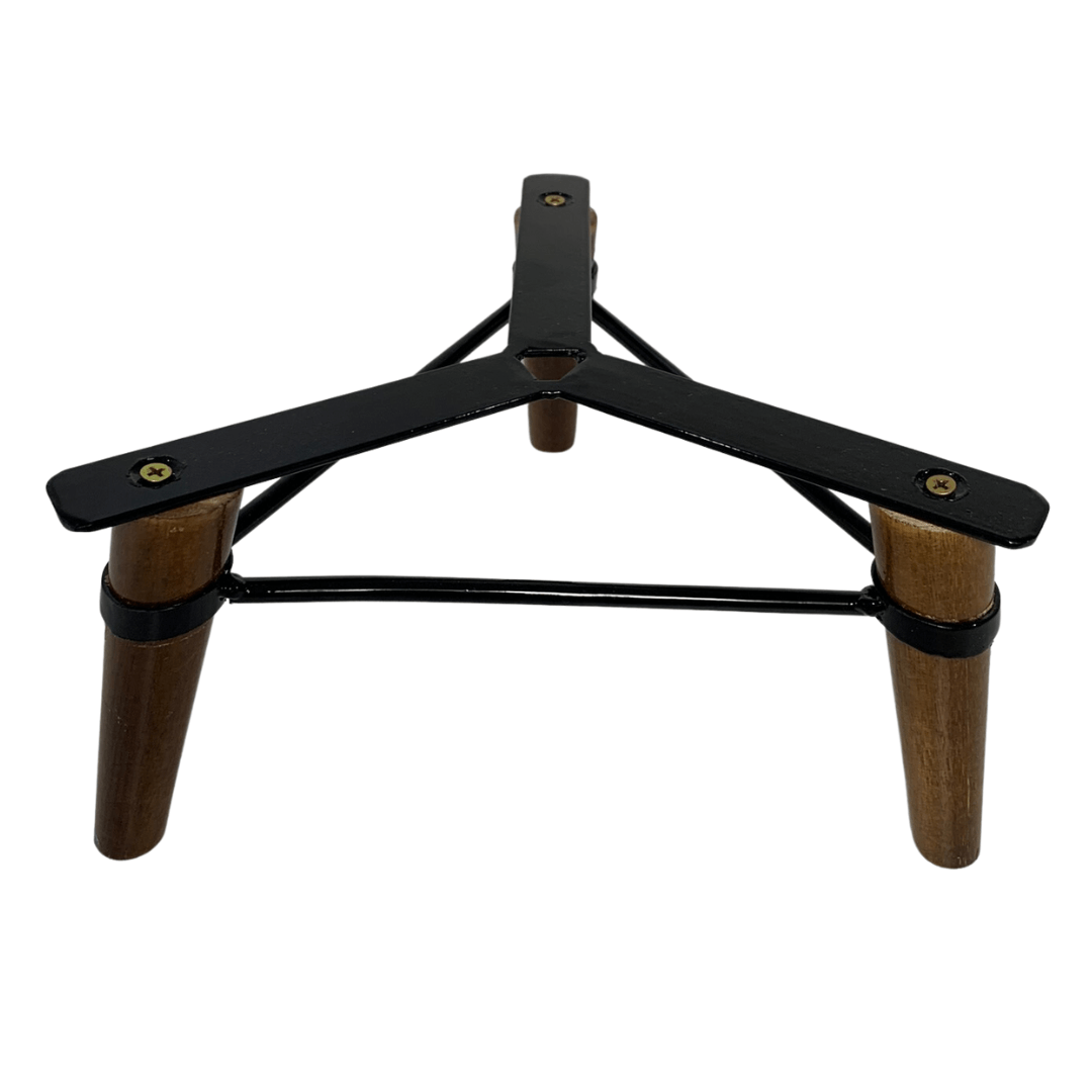 Tripé de Madeira Reforçado para Vasos