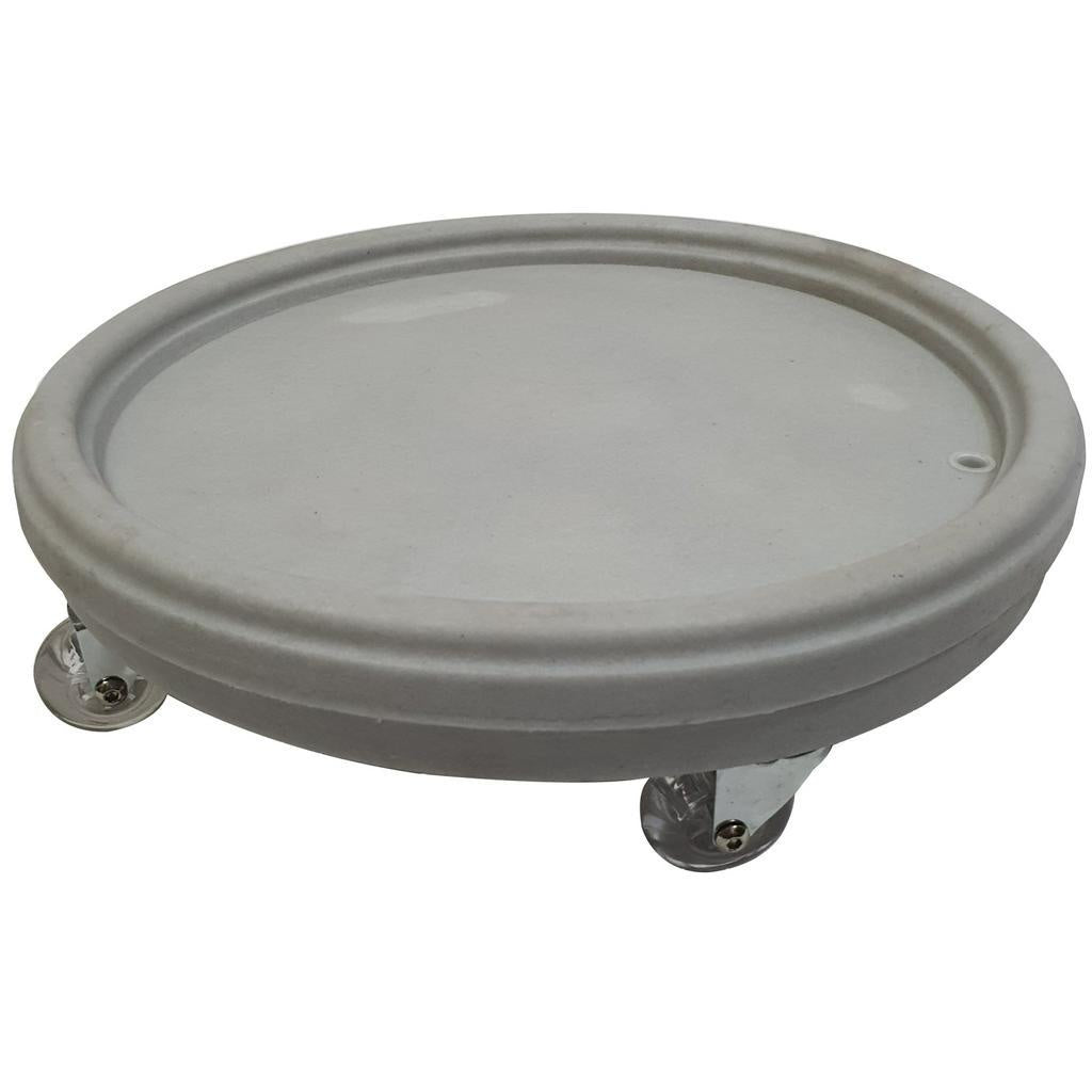 Prato Redondo com Reservatório e Rodas - Anti dengue