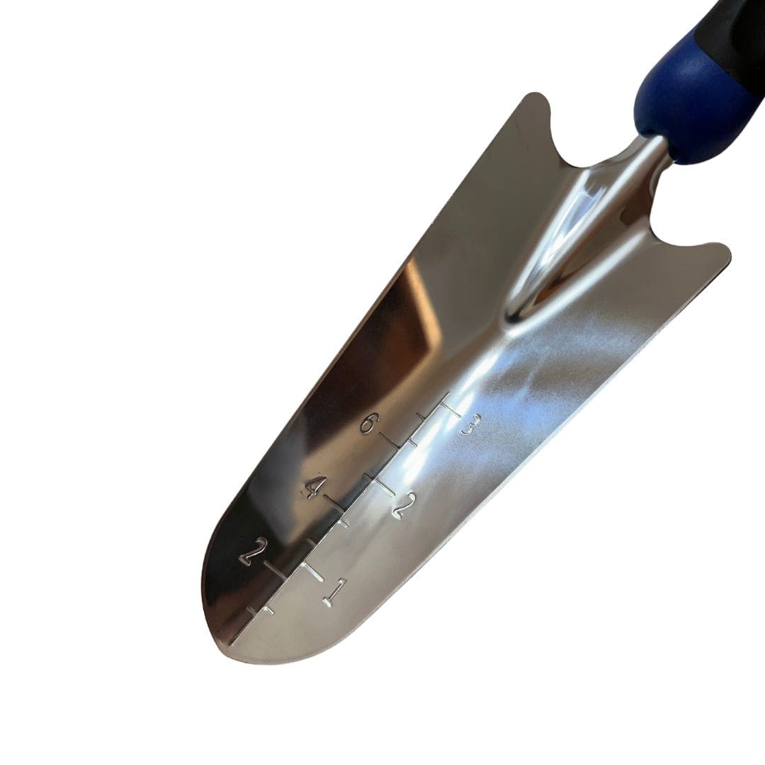 Pá de Jardim Estreita em Aço Inox com Medidor