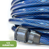 Mangueira de Jardim 1/2" Trançada com Esguicho PVC