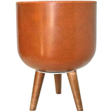 Vaso Doha Médio com Tripé de Madeira