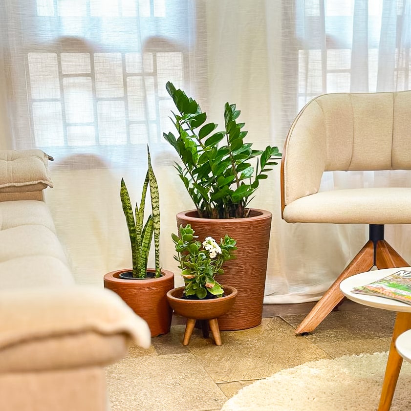 Kit 3 Vasos Decorativos para Pequenos Espaços