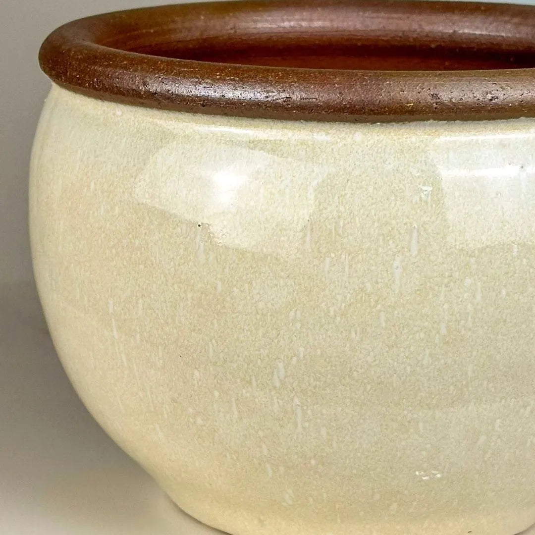 Vaso Cachepot em Cerâmica Esmaltada 18,5cm