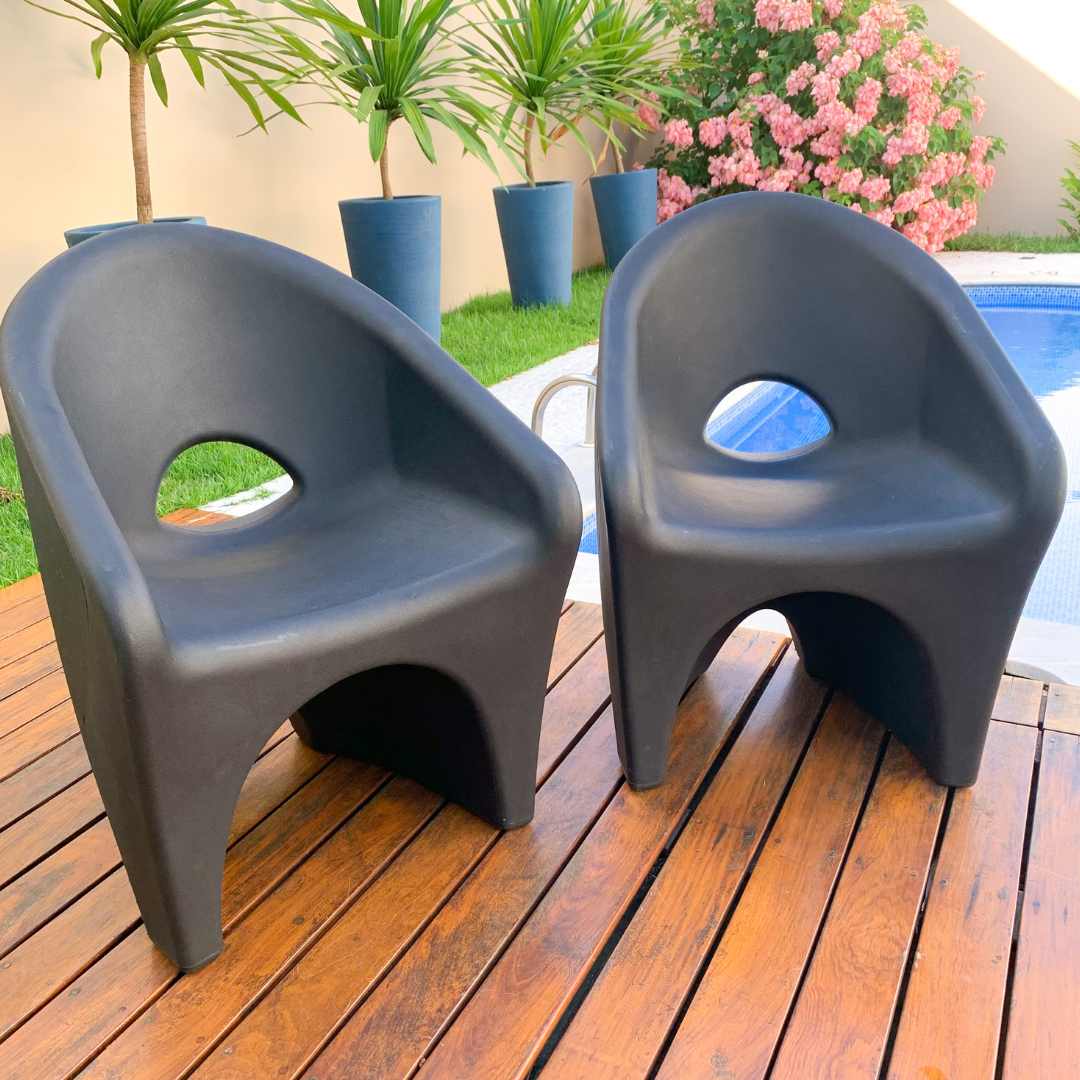 Kit Mesa de Centro com Champanheira + 2 Cadeiras Ipanema