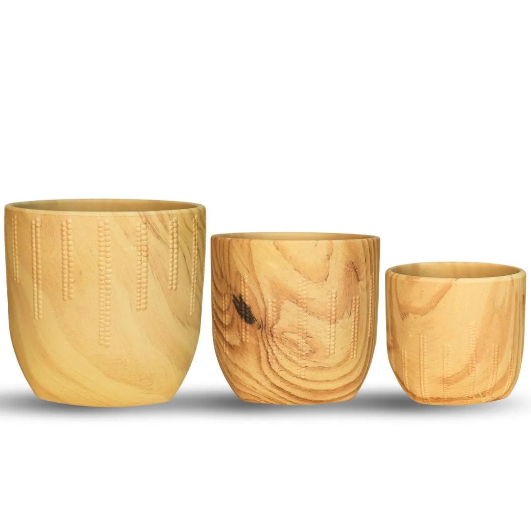 Kit 3 Vasos Linha Genebra em Cerâmica