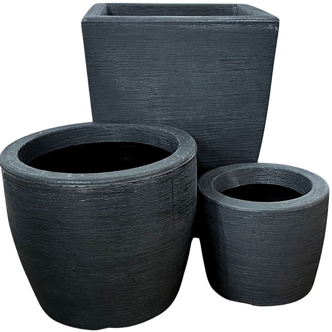 Kit 3 Vasos Texturizados Pequenos