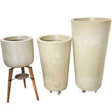 Kit 3 Vasos Linha Damasco em Polietileno