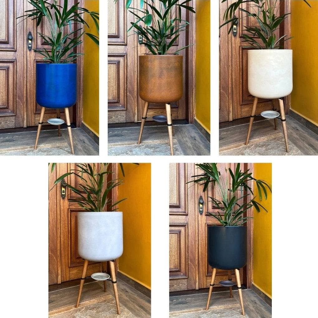 Kit 3 Vasos Linha Damasco em Polietileno