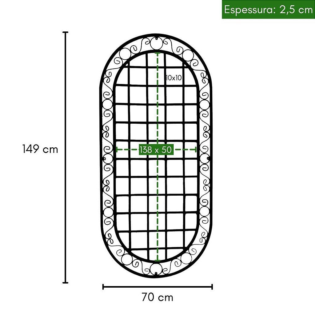Jardim Vertical Retangular Mandala
