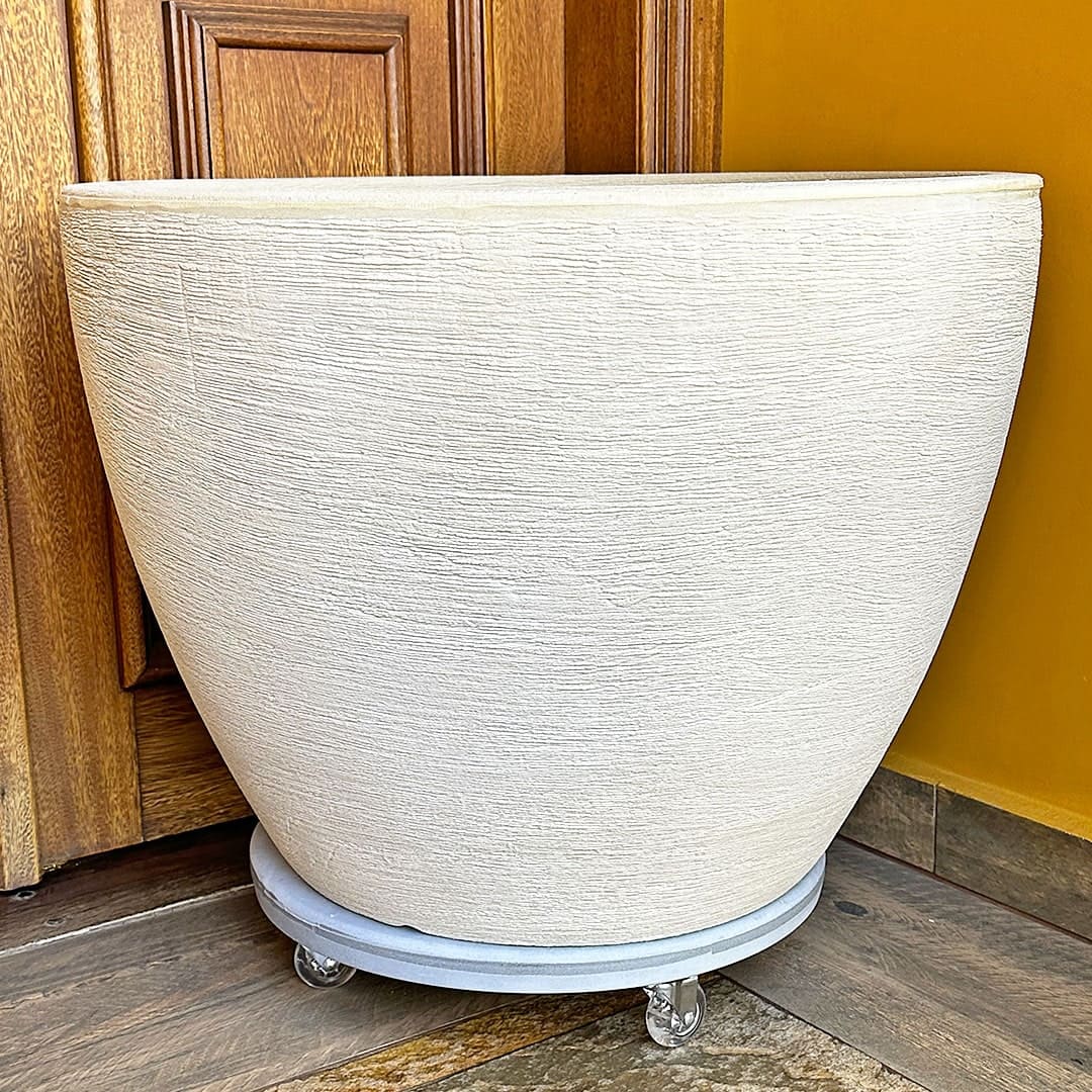 Suporte com Rodas de Silicone para Vasos Redondos