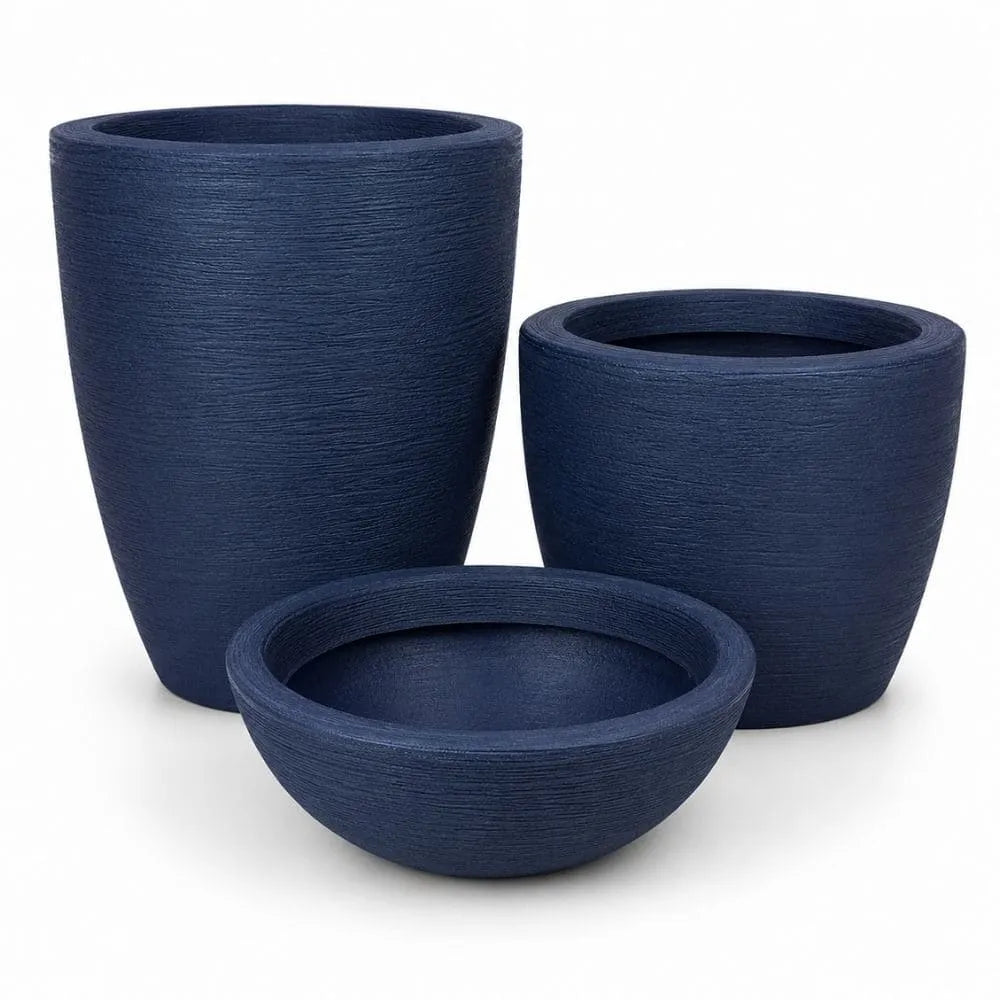 Kit 3 Vasos Texturizados Médios