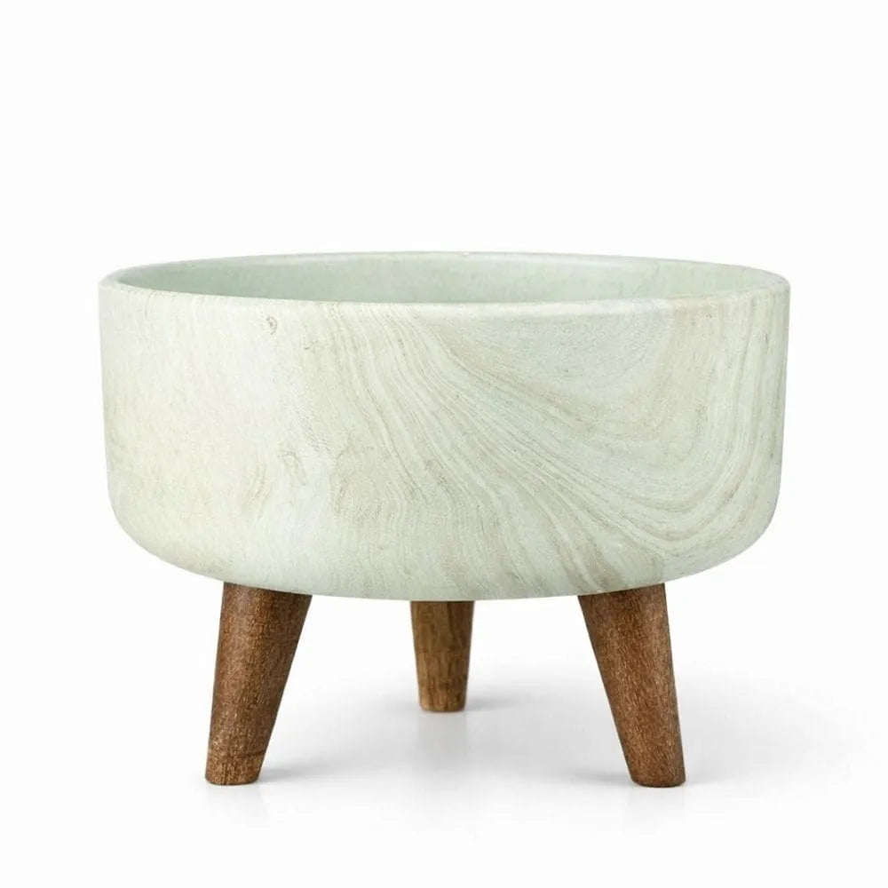 Vaso Bacia Linha Genebra com Tripé de Madeira