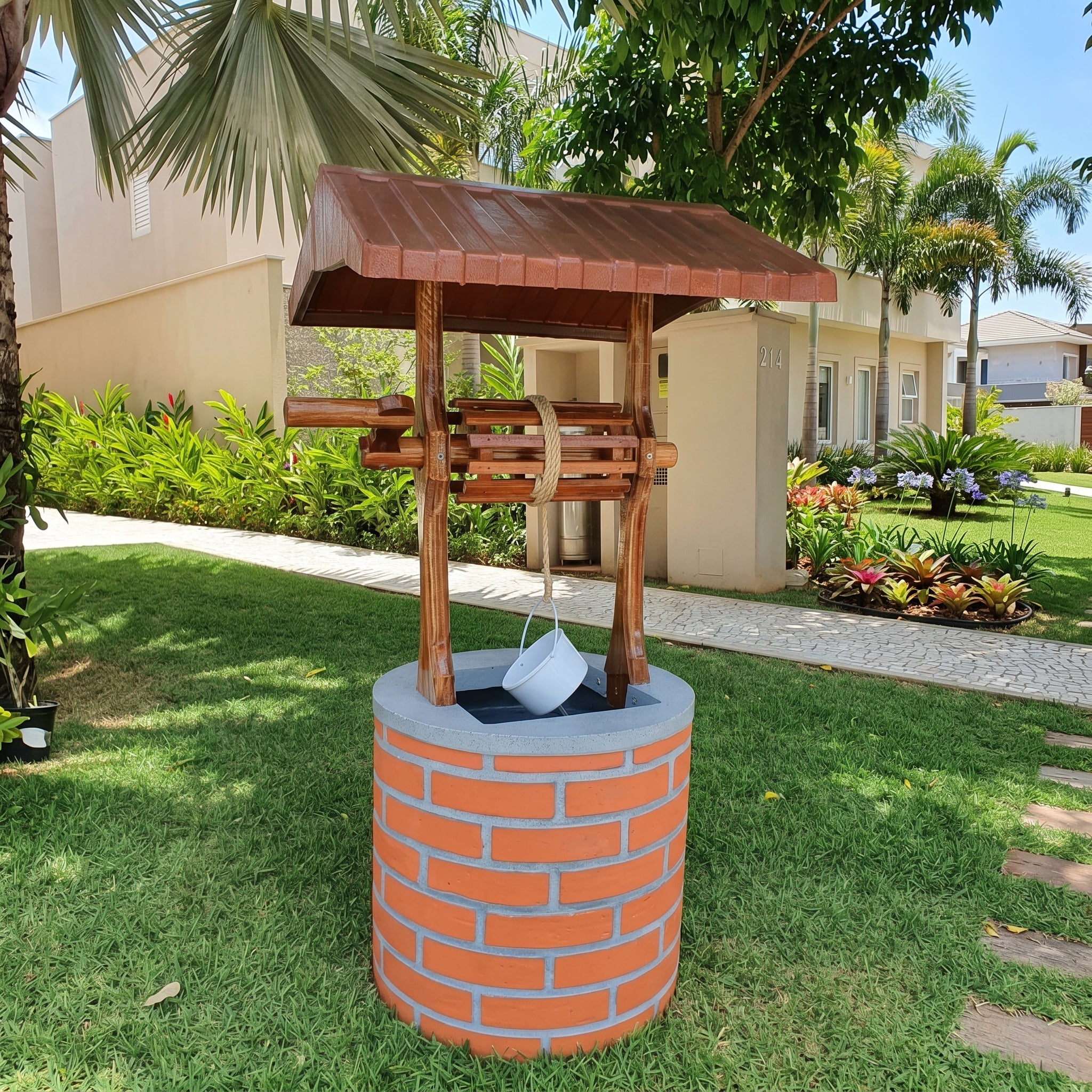 Fonte Poço de Jardim Decorativo 130cm