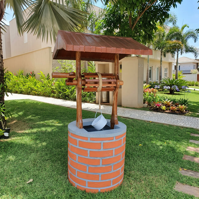 Fonte Poço de Jardim Decorativo 130cm