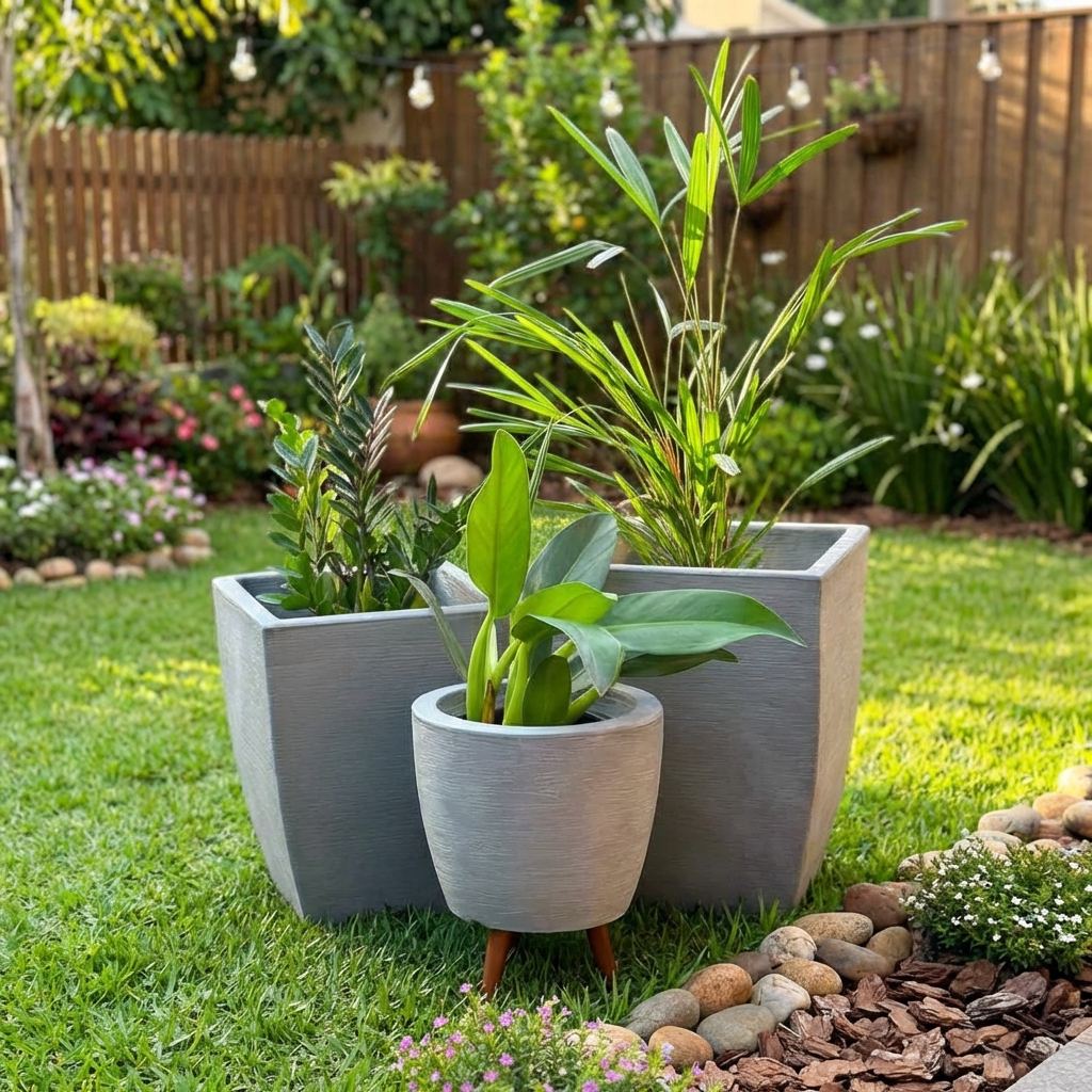 Kit 3 Vasos Berlim + Viena Texturizados Médios