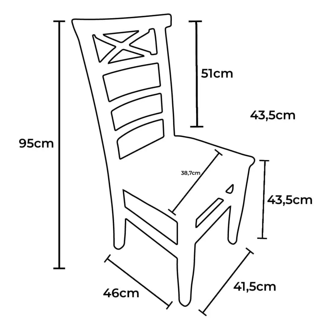 Cadeira Valência ABC de Madeira Maciça