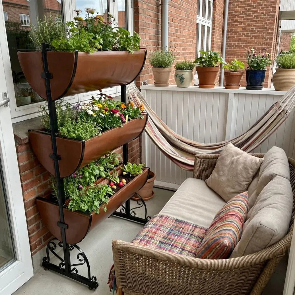 Horta Vertical com 6 Jardineiras