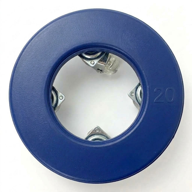Suporte com Rodas de Silicone para Vasos Redondos