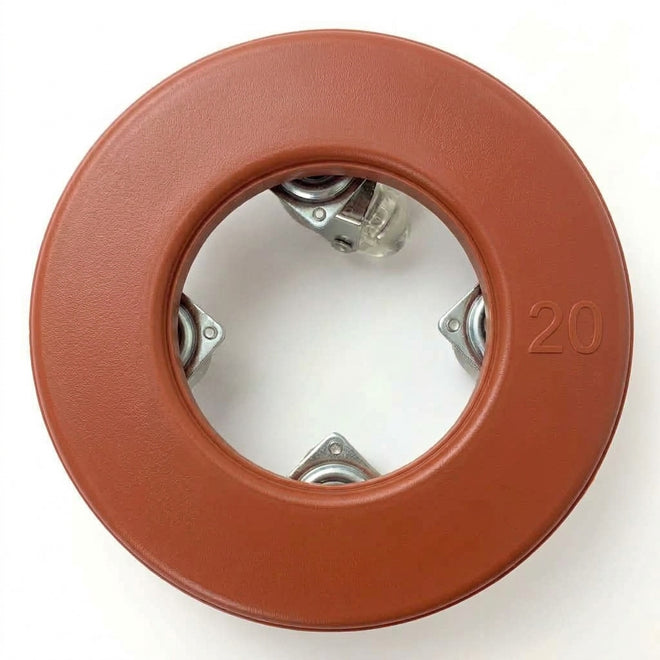 Suporte com Rodas de Silicone para Vasos Redondos