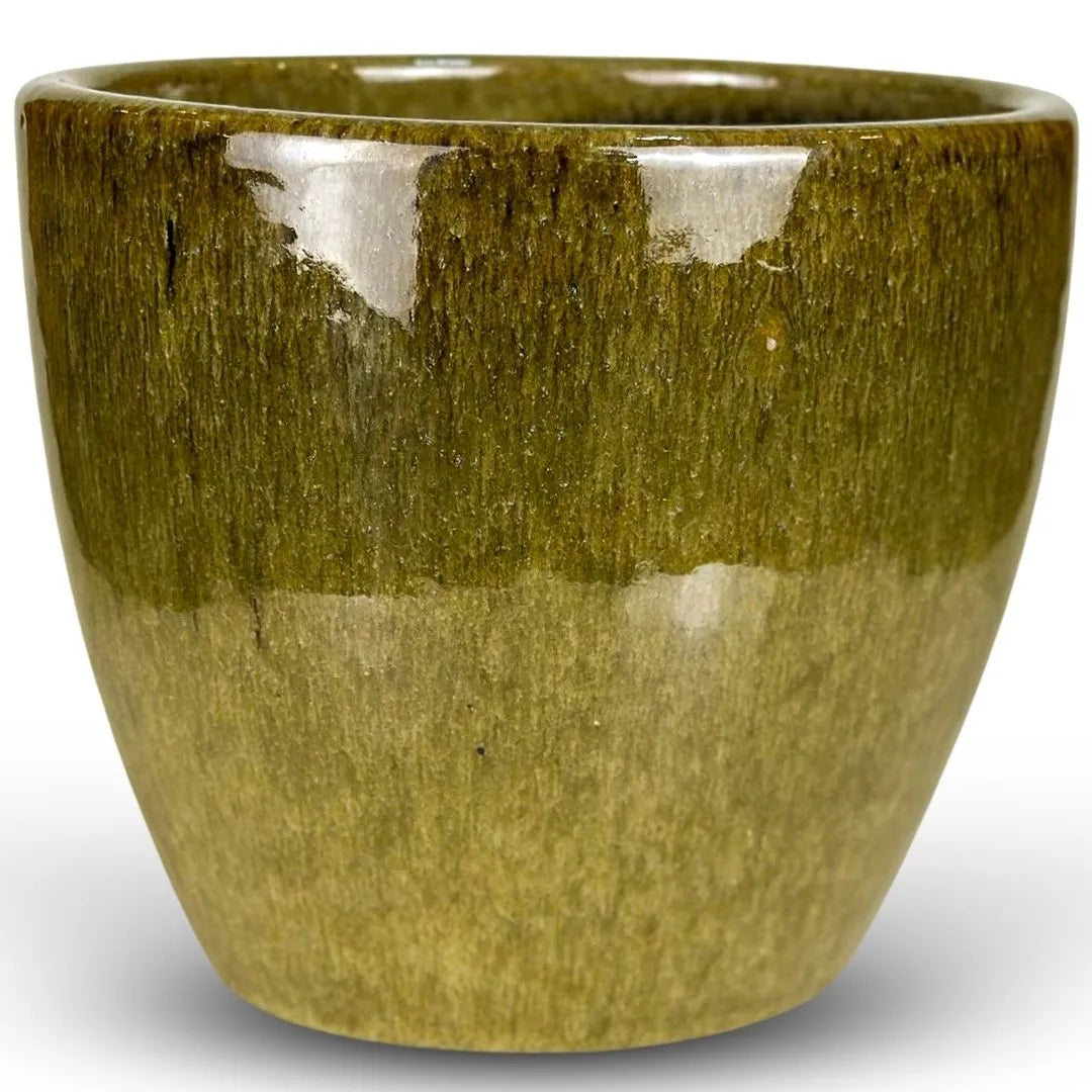 Vaso Cachepot de Cerâmica Esmaltado Brilhante