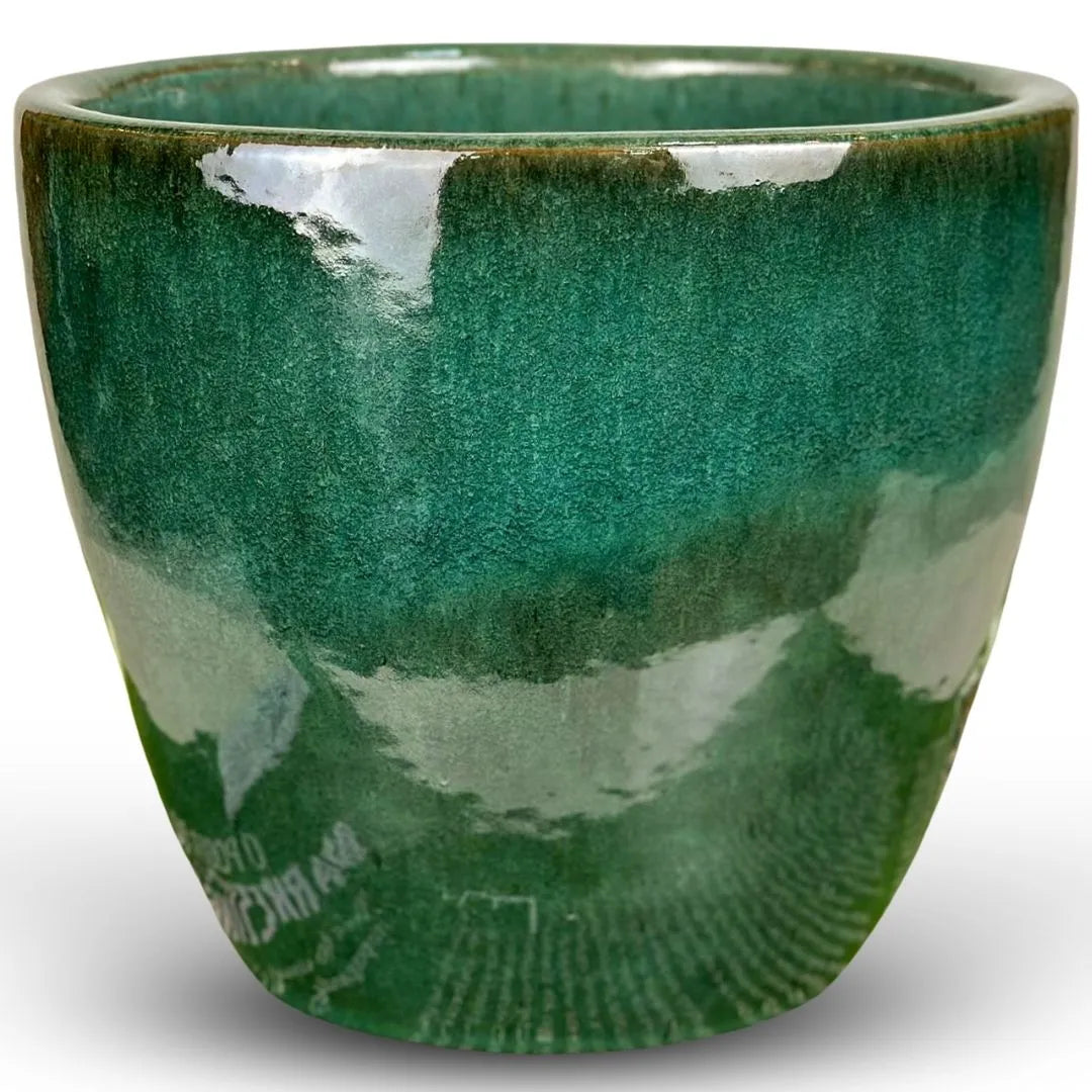 Vaso Cachepot de Cerâmica Esmaltado Brilhante
