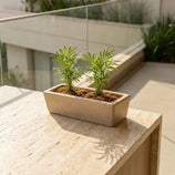 Jardineira Havana Retangular em Polietileno 37x15cm
