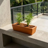 Jardineira Havana Retangular em Polietileno 37x15cm