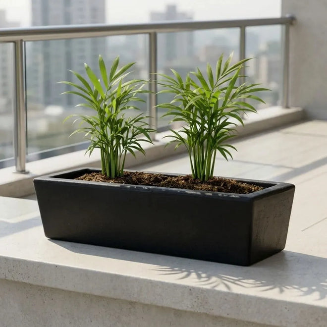 Jardineira Havana Retangular em Polietileno 37x15cm