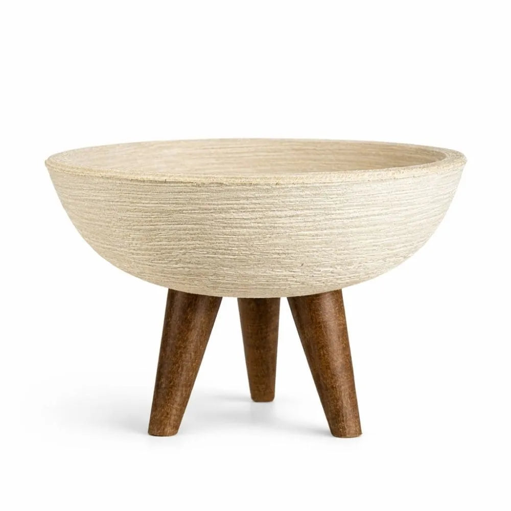 Vaso Bacia com Tripé de Madeira