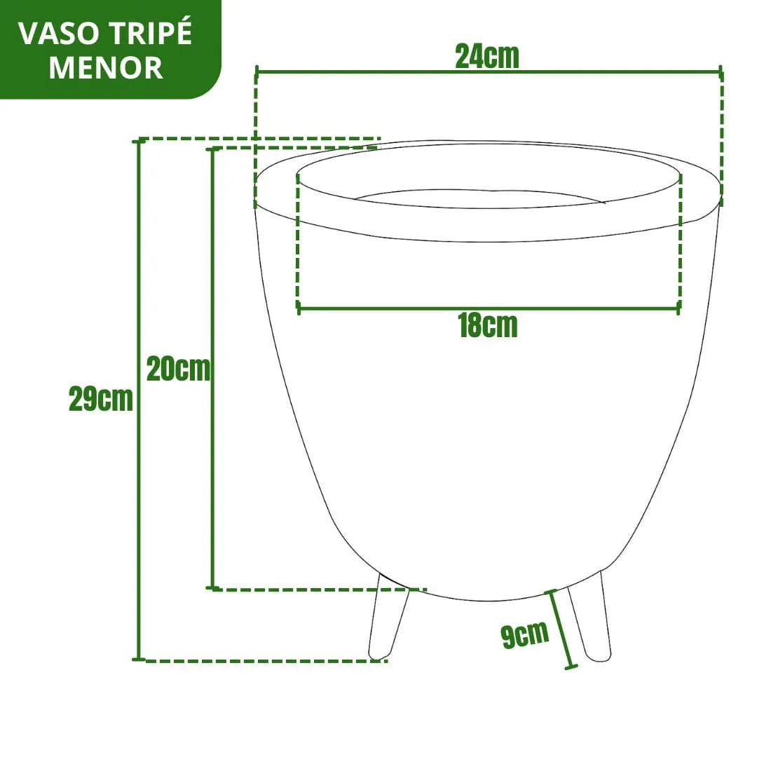 Vaso Linha Berlim com Tripé